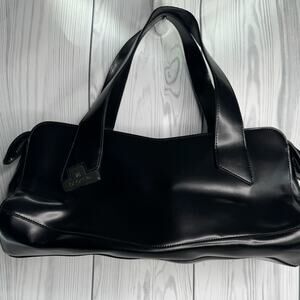 Cromia Leather Satchel Shoulder Bag Shiny Leather (READ)